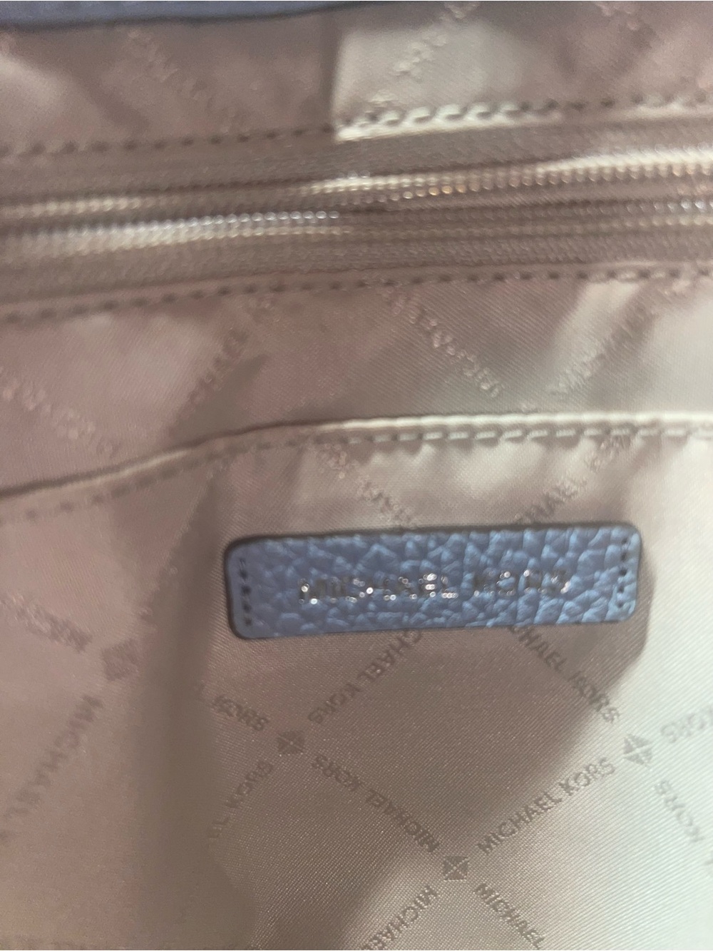 Michael Kors pebbled leather baby blue crossbody - gently used - Picture 9 of 12